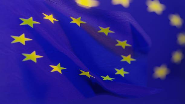 flaga unii europejskiej - european parliament government flag europe zdjęcia i obrazy z banku zdjęć