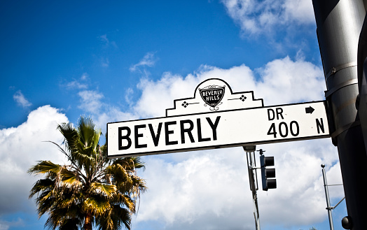 Beverly Hills street name sign
