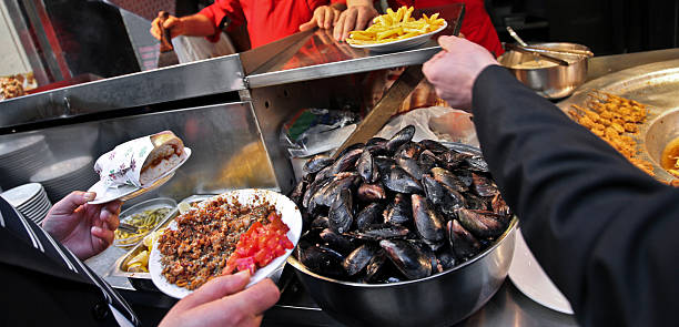 istock Eating at the fast food 133993322