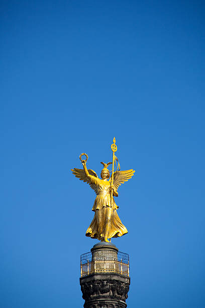 istock Victory Angel of Berlin against bright blue sky 133993430