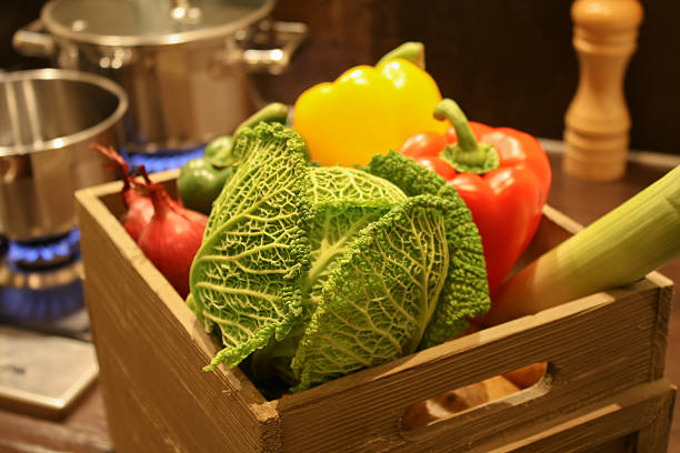 fresh vegetables stock photo