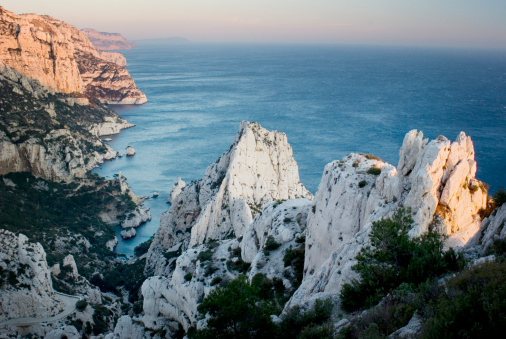 Mediterranean coast in Luminy near Marseille.