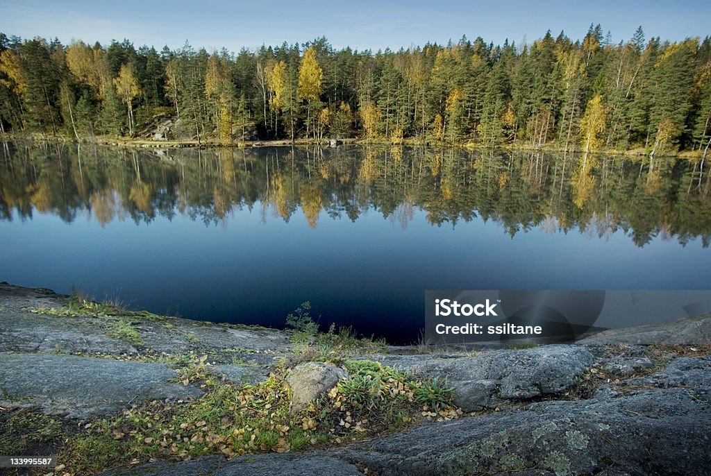 Finlandia vista lago - Foto stock royalty-free di Espoo
