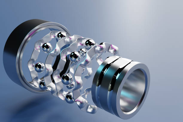 3d illustration - ball bearing imagens e fotografias de stock