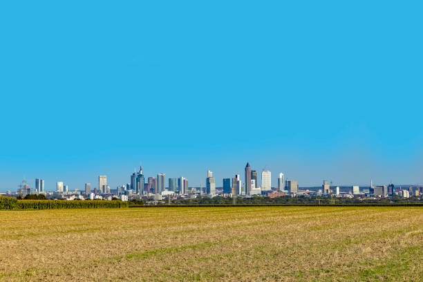panoramic view of skyline of Frankfurt, Germany