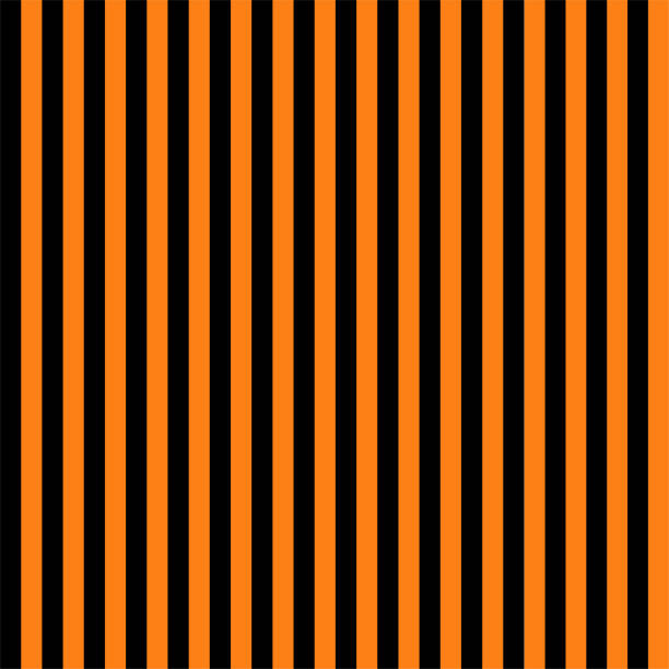 Seamless striped Halloween background in orange and black . Vector Seamless striped Halloween background in orange and black . Vector. black lines stock illustrations