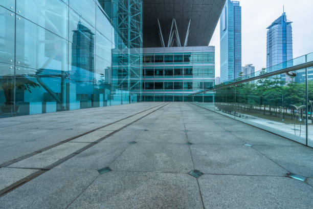 istock Empty floor and modern office building,shenzhen,china 1339961006
