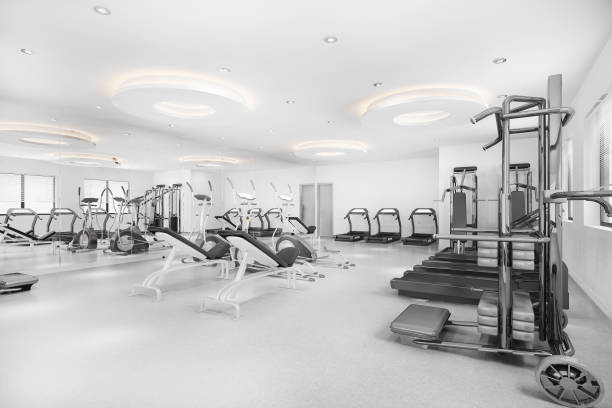 istock 3d rendering modern loft gym and fitness 1339962533
