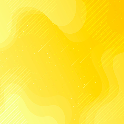 Modern and trendy background. Beautiful starry sky with fluid, geometric and gradient shapes. This illustration can be used for your design, with space for your text (colors used: Yellow, Orange). Vector Illustration (EPS10, well layered and grouped), format (1:1). Easy to edit, manipulate, resize or colorize.