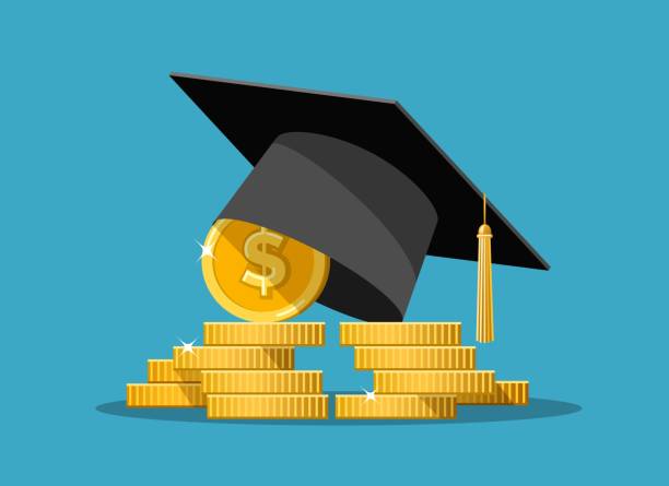 концепция субсидии на образование - student loans stock illustrations