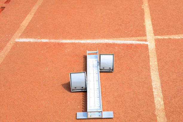 istock The starting rack is on the playground 1339974557