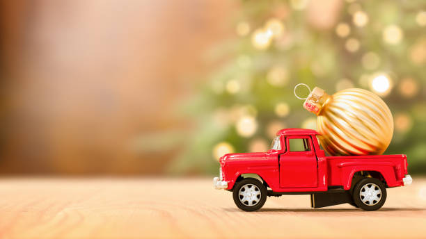 istock toy car with christmas ornament 1339975919