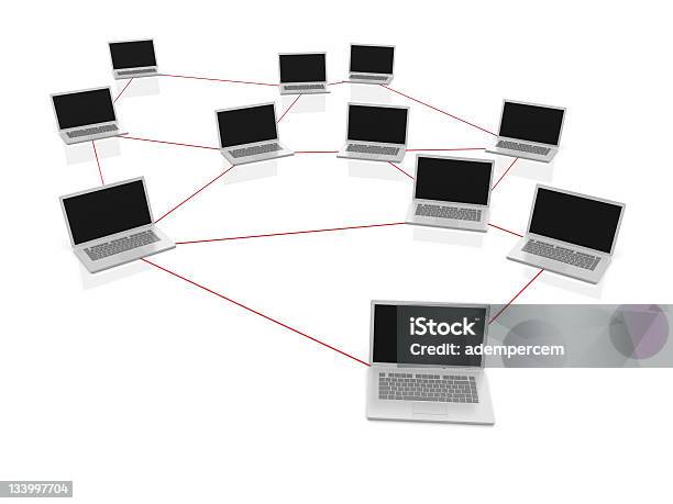 Rete Di Computer - Fotografie stock e altre immagini di Adulto - Adulto, Affari, Affari internazionali