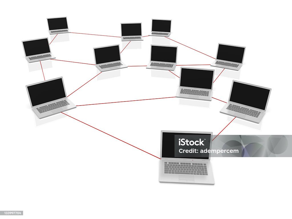 컴퓨터 네트워크 - 로열티 프리 3차원 형태 스톡 사진