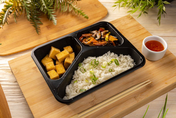 istock Rice with tofu and vegetable stew 1339977498