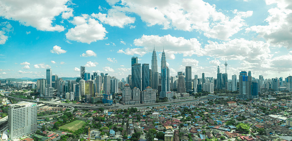 Panorama Kuala Lumpur city view