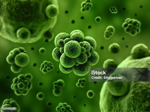 Concetto Di Batteri - Fotografie stock e altre immagini di Batterio - Batterio, Virus, Biologia