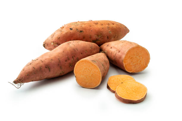 istock Sweet potato isolated on white studio background 1339984380