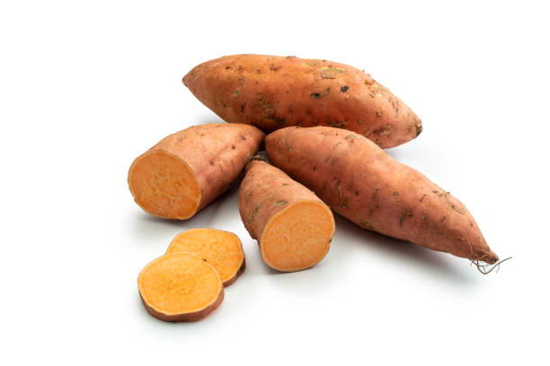 istock Sweet potato isolated on white studio background 1339984412
