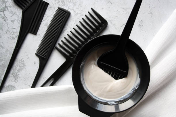 istock Professional hair dresser tools with copy space. 1339985632