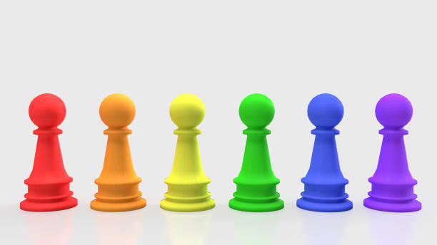 istock The chess multicolor  for lgbt concept 3d rendering 1339996834