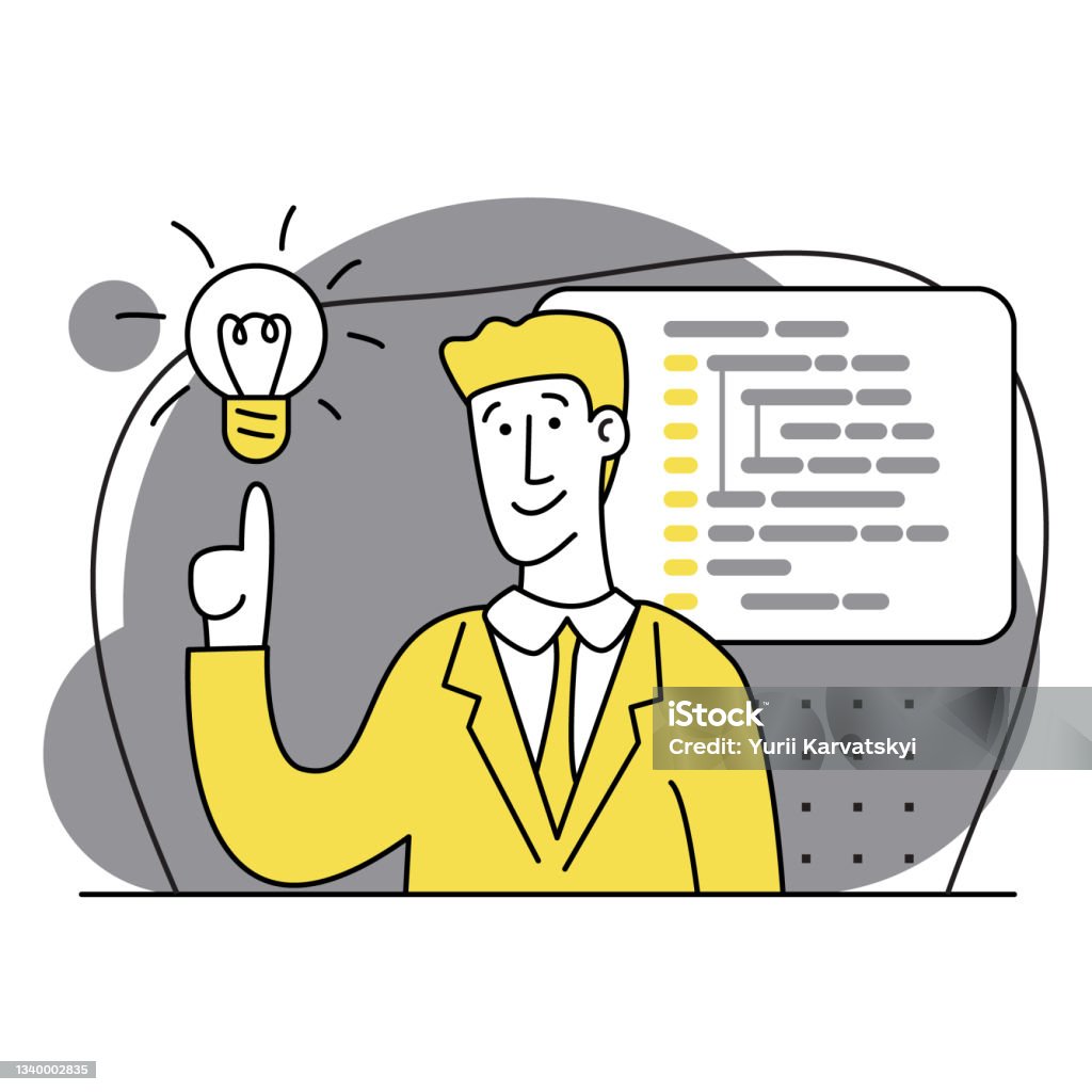 Concept Of Script Coding Programming A Programming Language Programmer ...