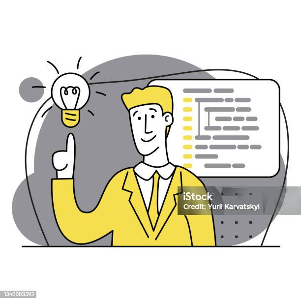 Concept Of Script Coding Programming A Programming Language Programmer ...