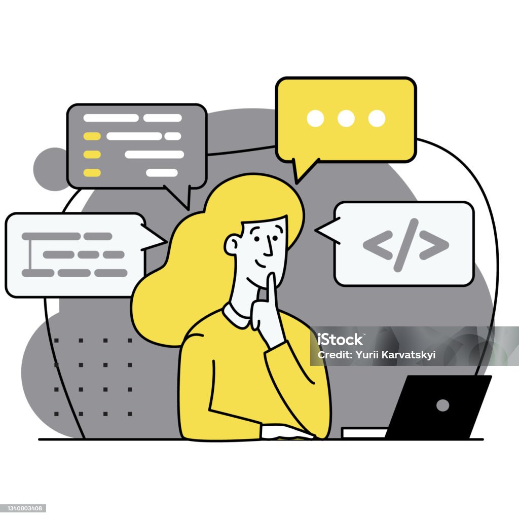 Concept Of Script Coding Programming A Programming Language Programmer ...