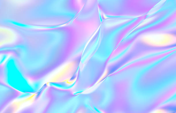 fond cristallin géométrique abstrait, texture irisée, liquide. - crystal refraction glass light photos et images de collection