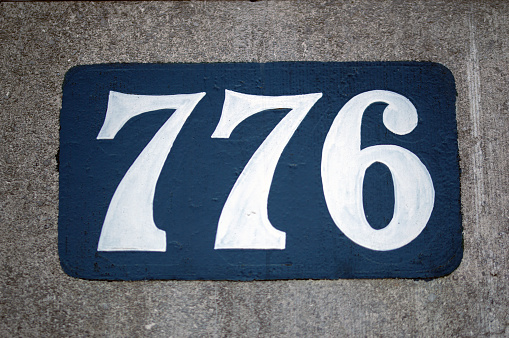 Close Up House Number 776 At Amsterdam The Netherlands 30-3-2021