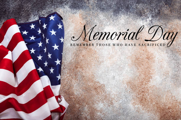 istock American flag on grunge background  Memorial day 1340010450