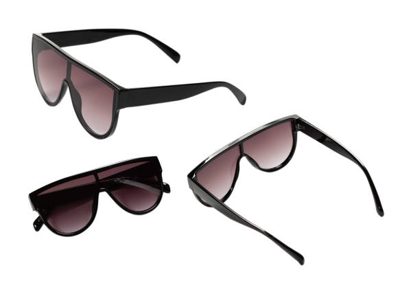 istock Woman black sunglasses isolated on a white background. 1340013841