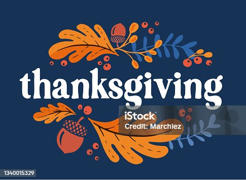 istock Happy thanksgiving day. 1340015329