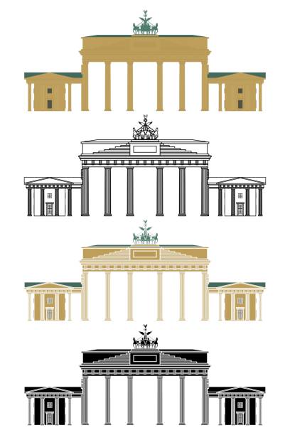 Brandenburg Gate in Berlin, Germany Brandenburg Gate in Berlin, Germany brandenburger tor stock illustrations