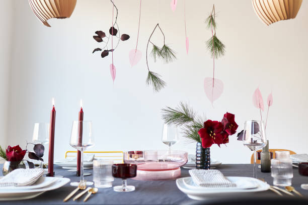 istock A modern Christmas table decoration as inspiration for Christmas 1340019537