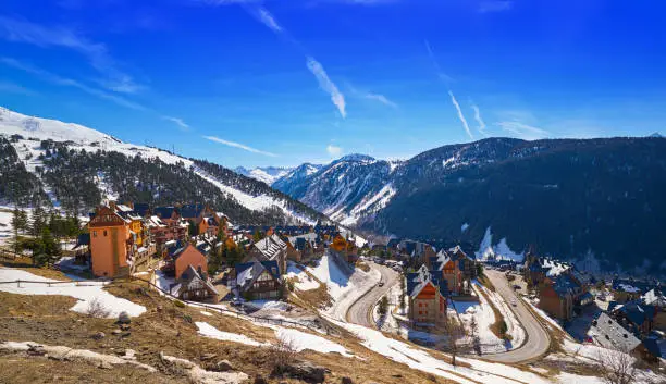 Photo of Baqueira Beret in Lerida Catalonia ski spot resort in Aran Valley