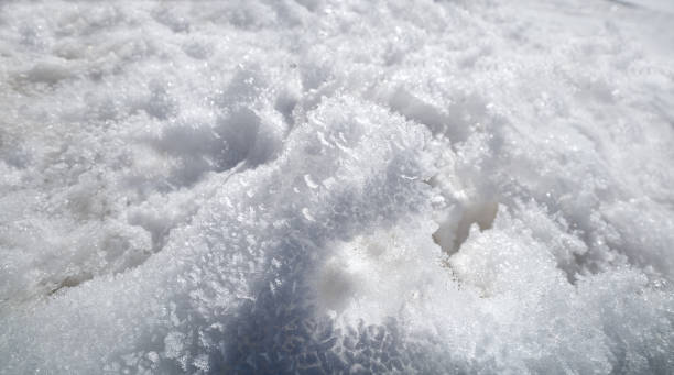 istock Snow texture in a ski resort 1340024032