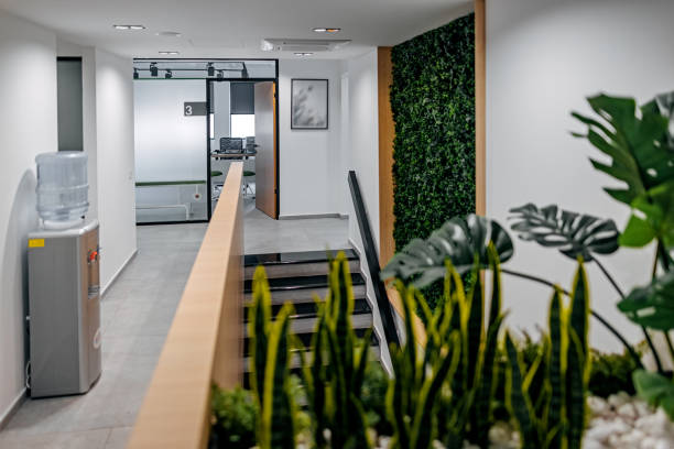 istock Empty corridor in the modern medical clinic 1340026600