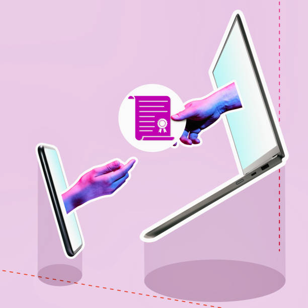 istock Concept of online education. 1340028200