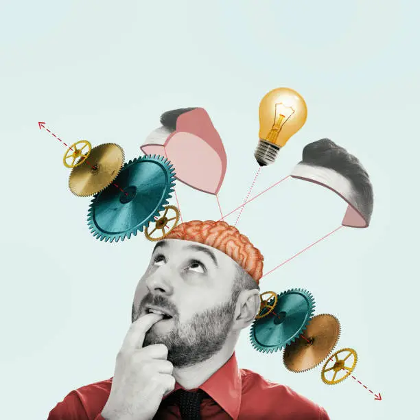 Photo of Creativity, ideas, inspiration. Art collage.