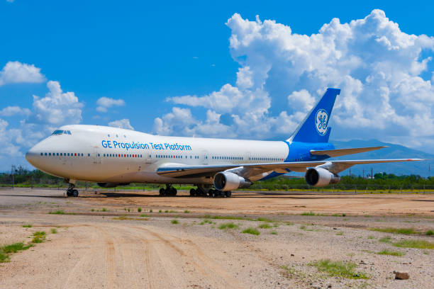 GE Boeing 747-1 stock photo