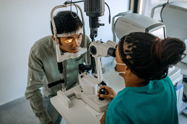 istock Doctor and patient in ophthalmology clinic 1340028954