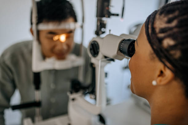 istock Doctor and patient in ophthalmology clinic 1340028982