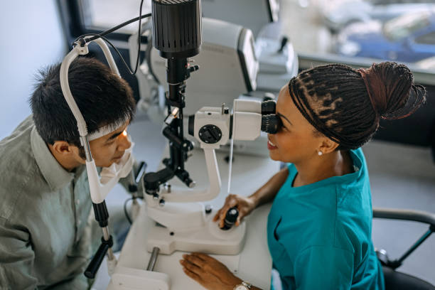 istock Doctor and patient in ophthalmology clinic 1340029033