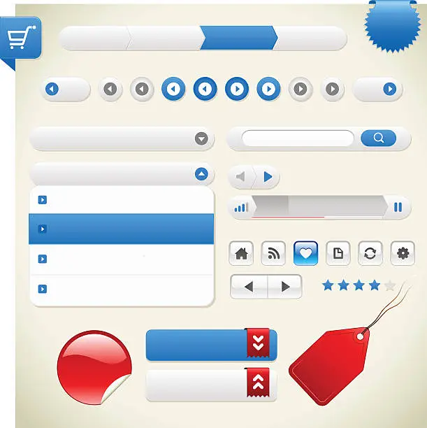 Vector illustration of User Interface Collection