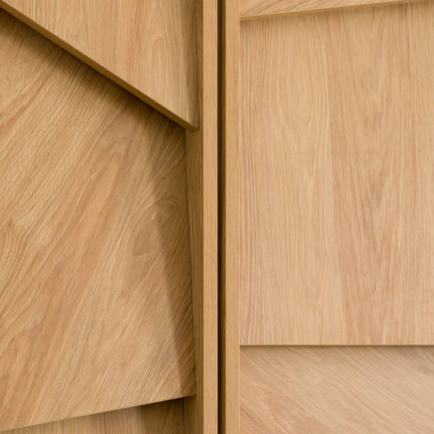 istock Close-up on wooden decor, architectural detail 1340030222