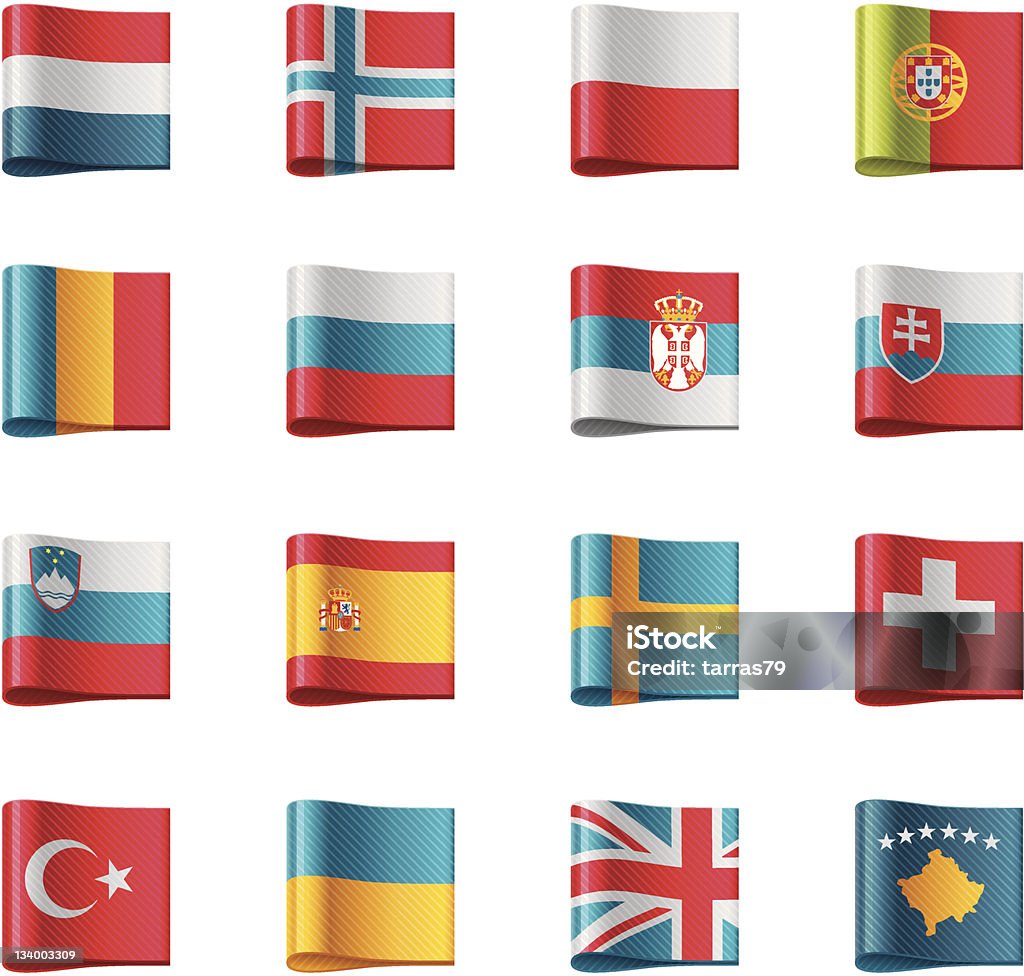 Six Flags. Europa - arte vectorial de Bandera libre de derechos
