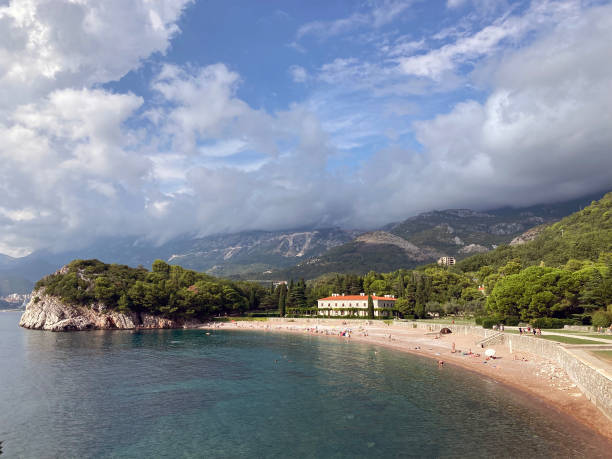 istock Milocer beach Adriatic coast in Montenegro 1340035273