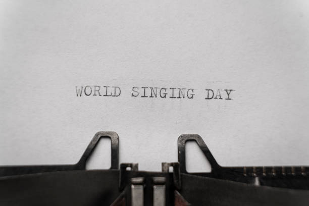 istock World singing day typed words on a vintage typewriter 1340037090