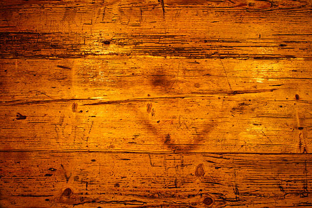 Golden brown wooden texture stock photo